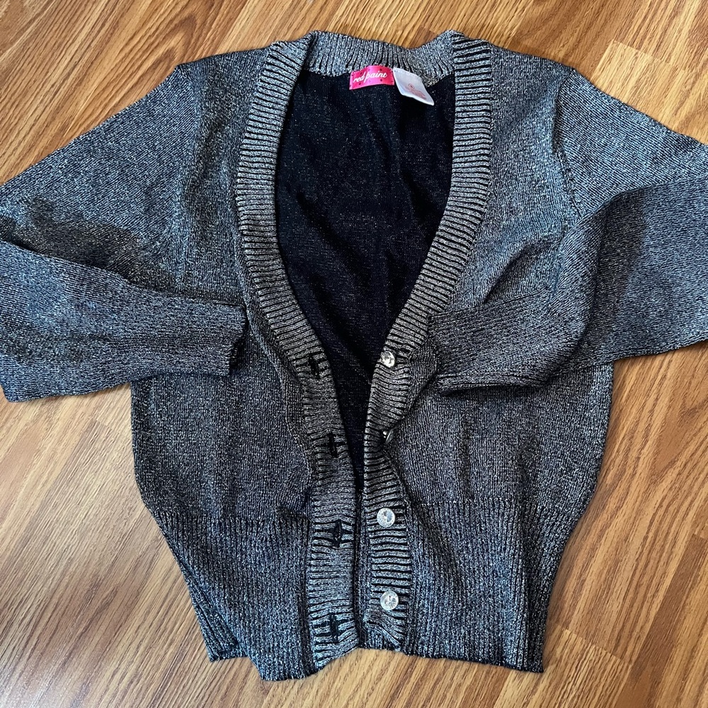 Gray kids Cardigan Sweater